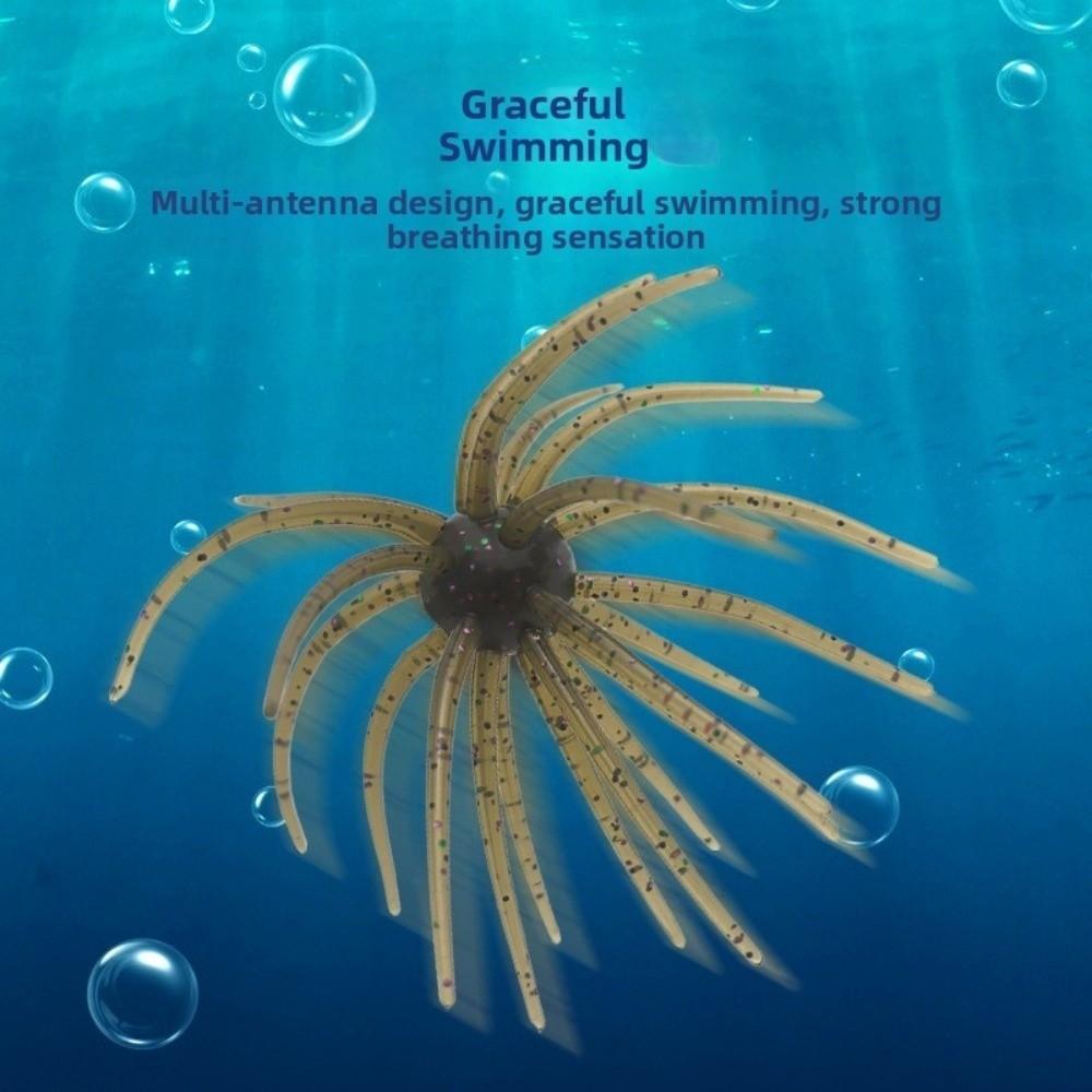10pcs 11cm/8.7g Size Sea Urchin Lures Superior Tear Resistance 3D Lure For Sea Bass Fishing