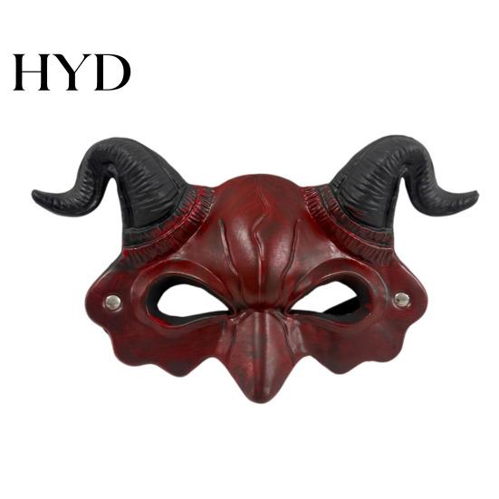 Maschera Unica Diavolo Oscuro Maschera Corna Demone, Accessorio Testa Cosplay di Halloween, Maschera Leggera per Costume di Maschera Feste Horror, Scherzo di Carnevale