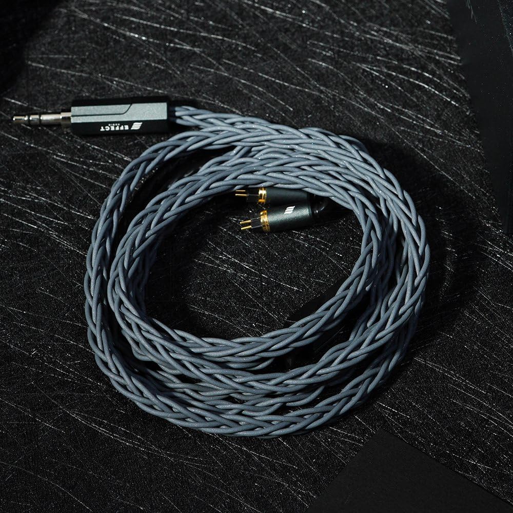 HiFiGo Effect Audio Signature Series II Eros S II IEM HiFi Audiophile Wired Litz Earphone Designed with Litz and Pure Silver Cores 8-Wire Cable,