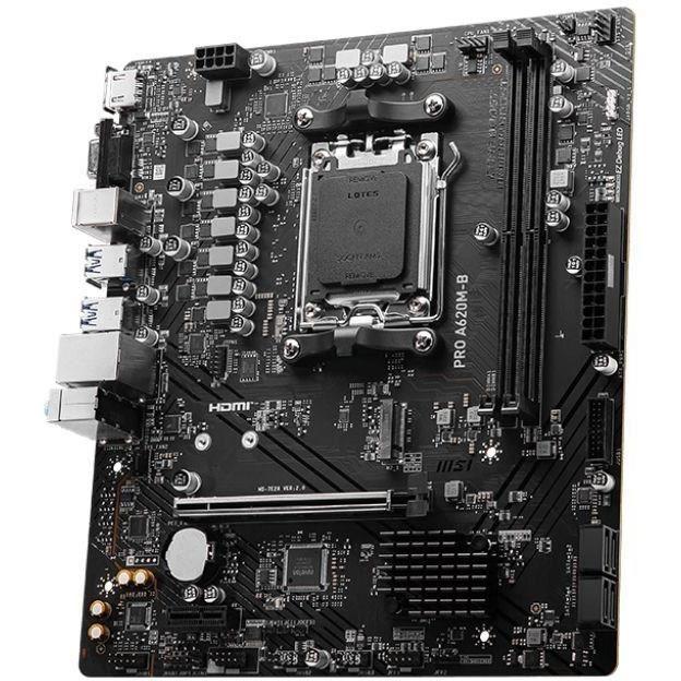 Carte Mère - MSI - PRO A620M-B Emplacement AM5 Micro ATX