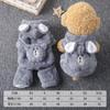 Winter Pet Clothes Thick Warm Plush Dog Coat Jacket with Zipper for Small Dogs Cats Cozy Fleece Jumpsuit Chihuahua Costume 5