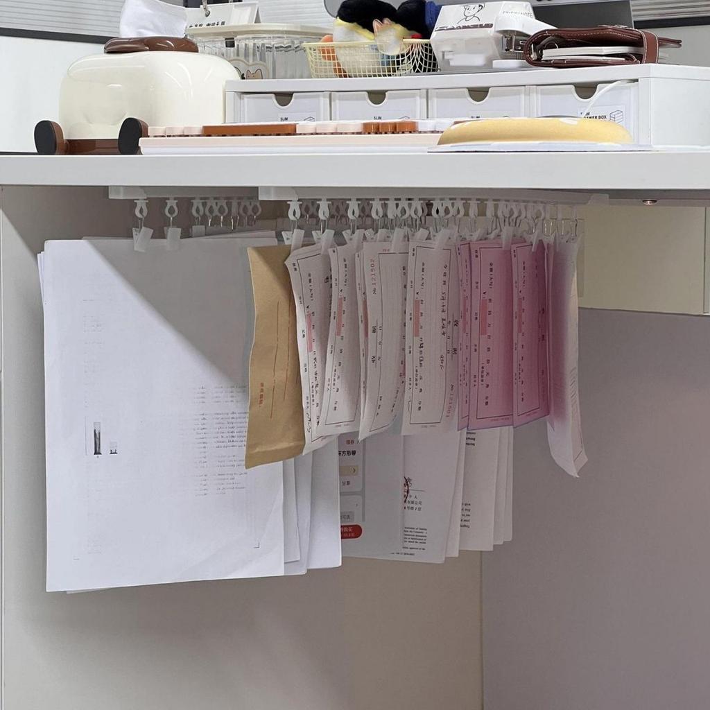 Hanging Ointment Storage Rack Space Saving Hook Slide Rail Storage Clips Bathroom Kitchen Organizing Shelf Holder