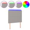 VidaXL LED Headboard Bedroom Furniture Single Bed Accessory Headboard Interior Light Grey 3122126