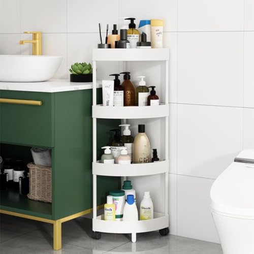 Bathroom Corner Rack for Bathtubs, Bathroom, and Kitchen Storage Rack, 3-5 Tiers, Drainer, Bathroom, Kitchen Storage, Condiment Storage, Bathroom Orga