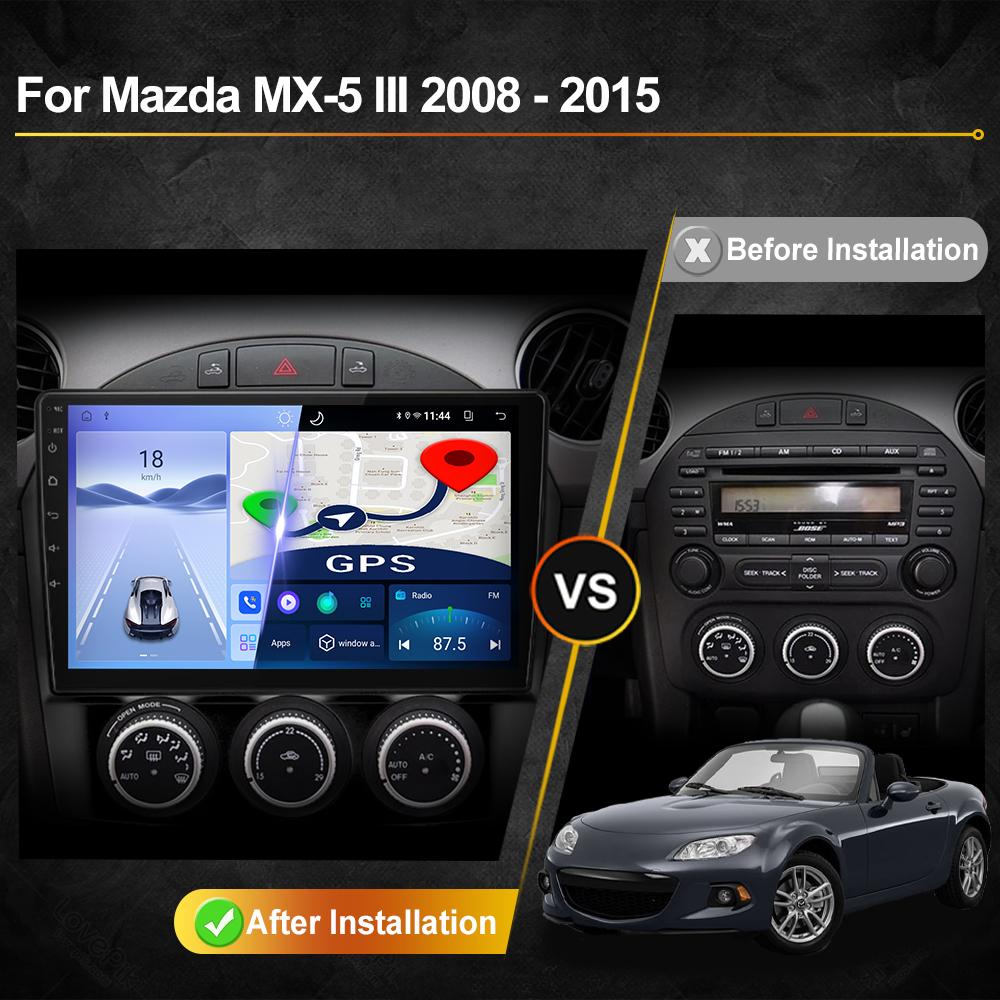 Car Radio For Mazda MX-5 MX5 2008 - 2015 Android Multimedia Video Player Navigation GPS Carplay Touch Screen Auto Stereo Intelligent Systems