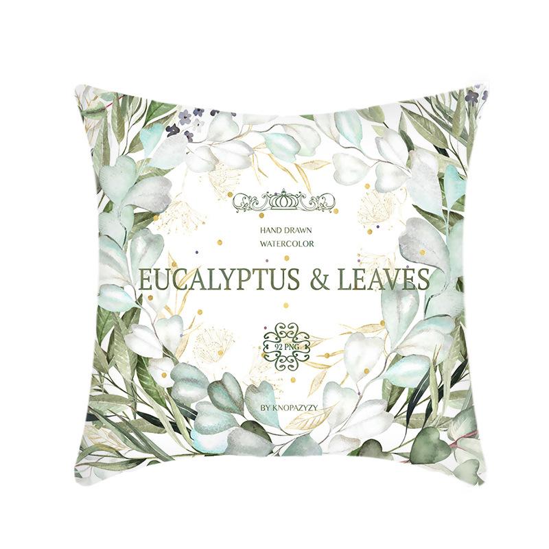 New Green Plant Pillow Ins Creative Home Sofa Pillow Cover Does Not Contain Core