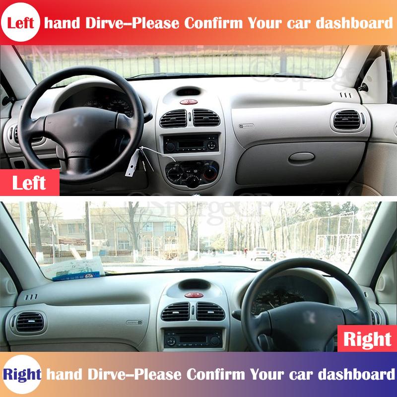 Pentru Peugeot 206 1998-2012 Capac Anti-Alunecare Bord Pad Protector Accesorii Auto Covor Parbriz 1999 2000 2001 2002 2003 2004