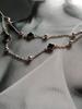 Silver Necklace with Natural Onyx (2128861)