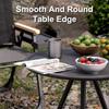 Outdoor Camping Table With/Without Lamp Stand Adjustable Telescopic Dining Table Abs + Steel Pipe For Camping Bbq Picnics