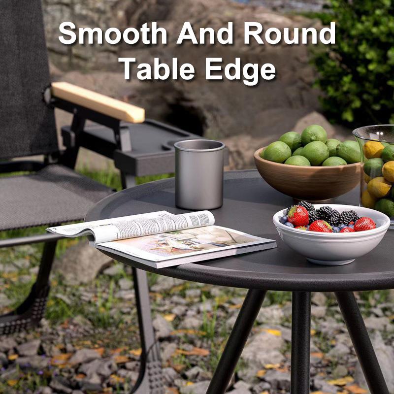 Outdoor Camping Table With/Without Lamp Stand Adjustable Telescopic Dining Table Abs + Steel Pipe For Camping Bbq Picnics