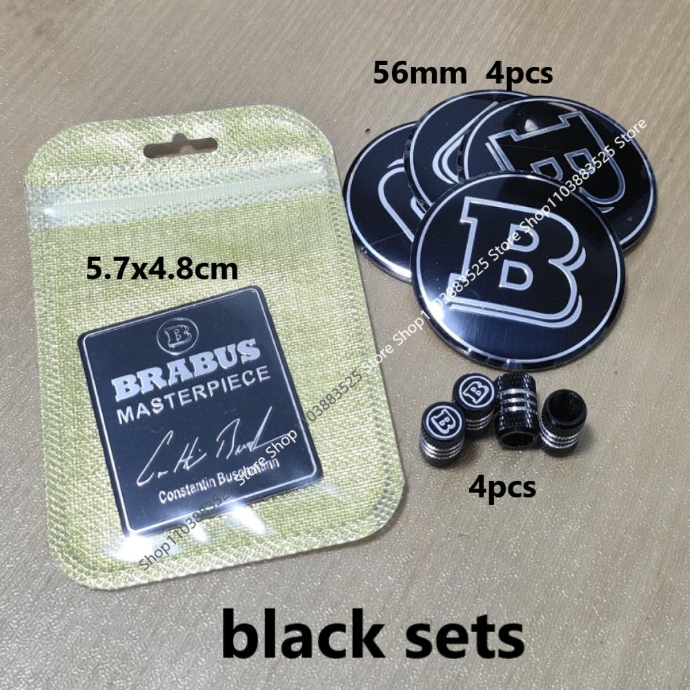 Modify Accessories B logo for Brabus hubcap sticker Tire Valve Caps W253 W204 W205 W213 W176 W246 W212 W251 W166 X156 X204 G63