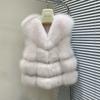 Fox fur vest women's autumn and winter new women's vest fashionable and thin short coat