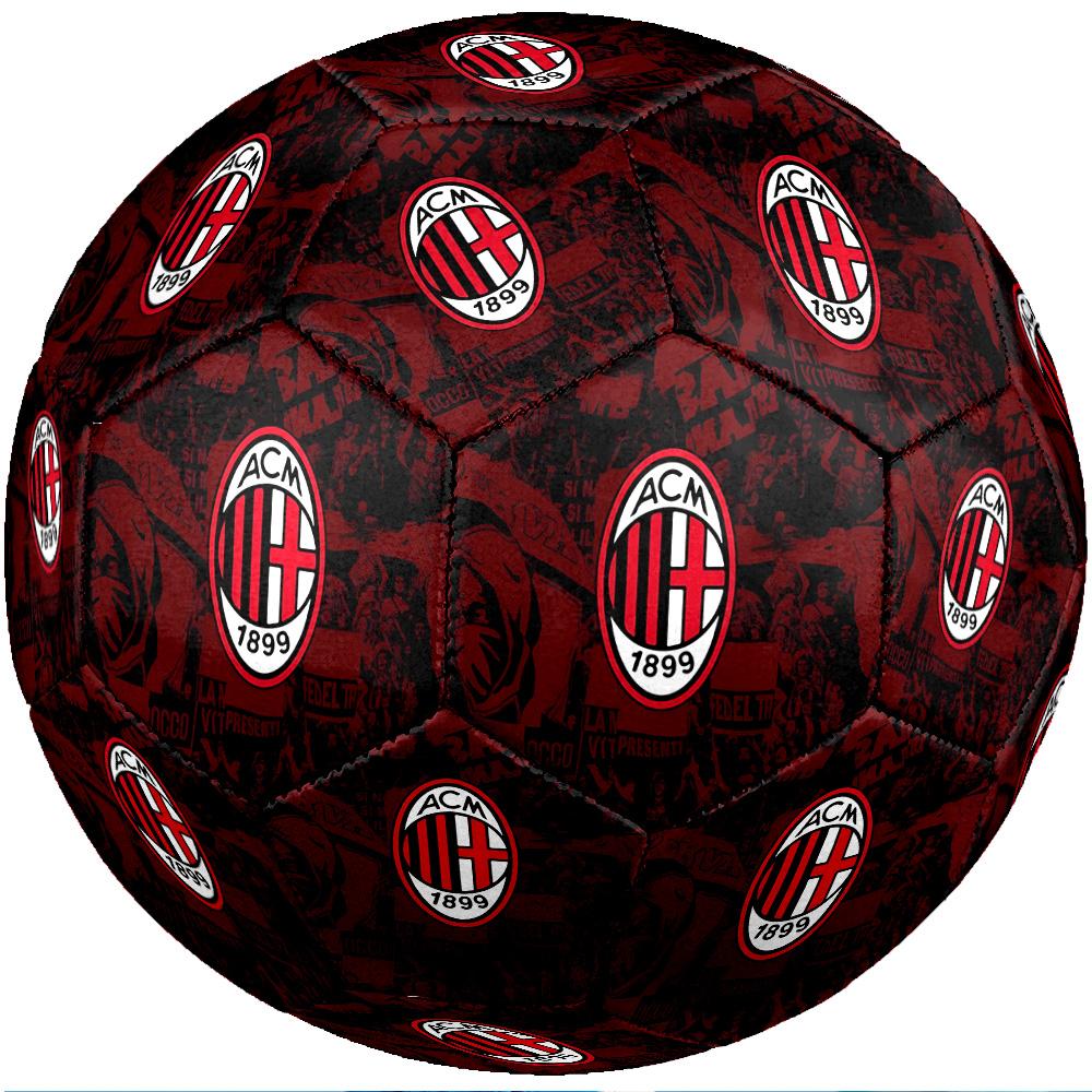 Pallone da Calcio da Partita Misura 5 Tema AC Milan Pallone da Calcio Professionale da Esterno Morbido al Tocco Pallone da Allenamento