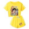 Kpop Witch Hunt Summer Boy Girls Cute Comfortable Soft Printed Half Body Short Sleeved Shorts Set