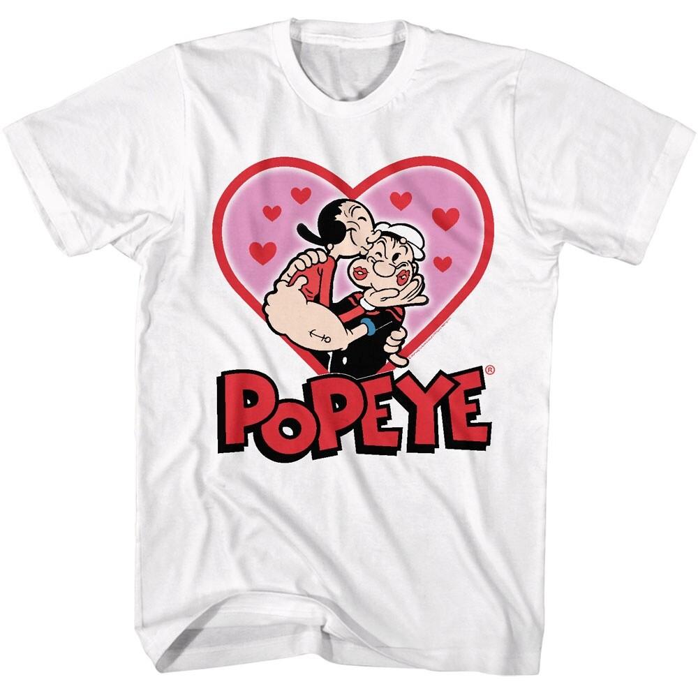Popeye Olive Oyl Kissing Men T Shirt XXXXL