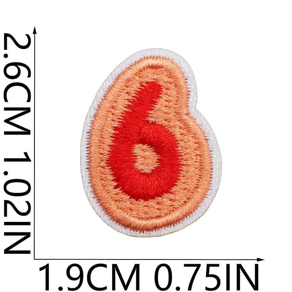 English Letter Embroidery Cloth Sticker Small Size Diy Pendant Decorative Patch Sticker Love Star Letter Embroidery Chapter Boy