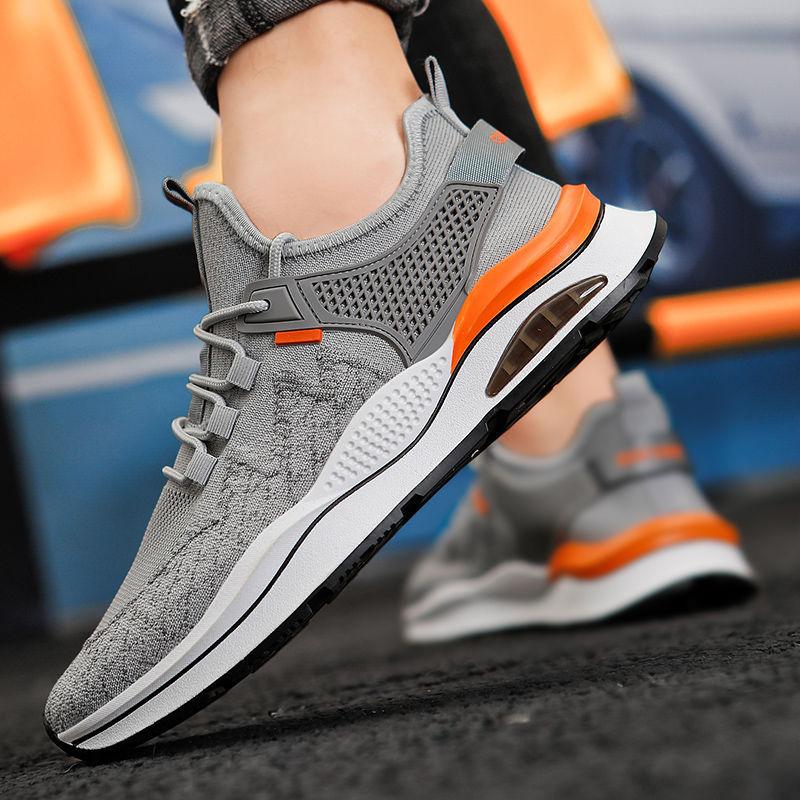 Frühling Herren Vulkanisierte Luft Sneaker Schuhe Tennis Sport Weiches Nylon Schnürschuhe Skateboarden Walking Schuhe Freizeitschuh für Herren