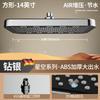 New 36cm Large Size High Pressure Overhead Rain Shower Head Large Flow Booster Rain Shower Head 360° Rotation Water Saving Set