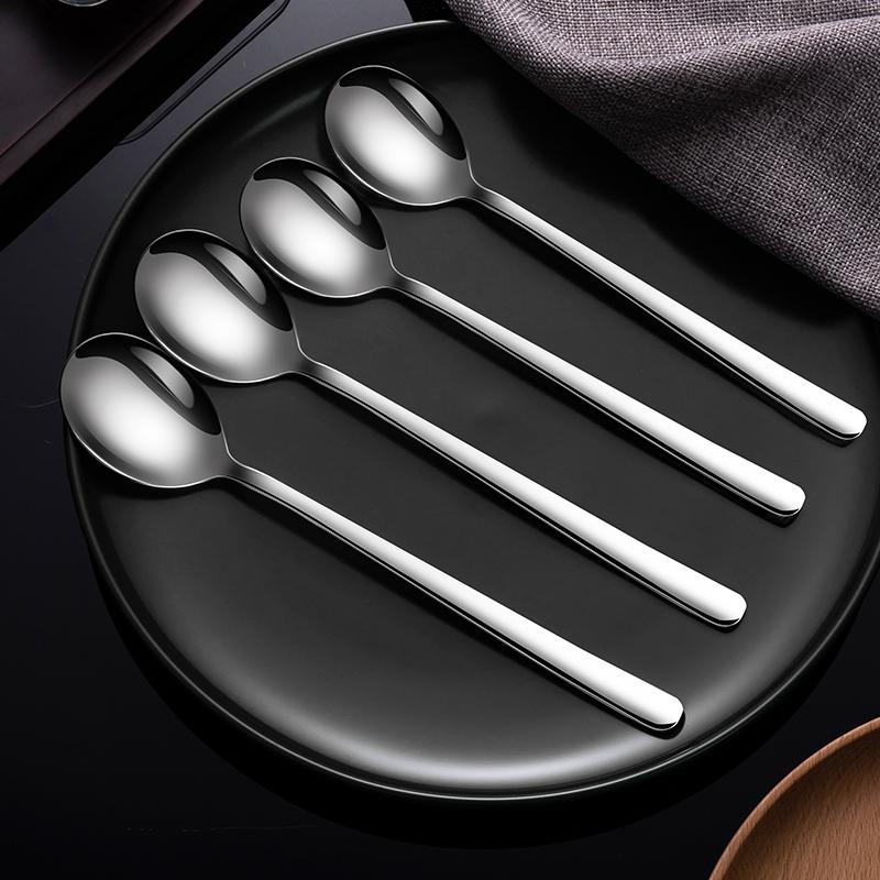 Silver Stainless Steel Spoon Kitchen Teaspoon Beautiful Spoon Dessert Teaspoons Coffee Accessories Set Tableware