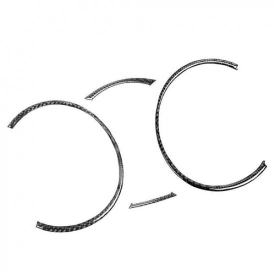 4 Pcs Carbon Fiber Speedometer Panel Trim For Mitsubishi Lancer EVO X MR 2008-15