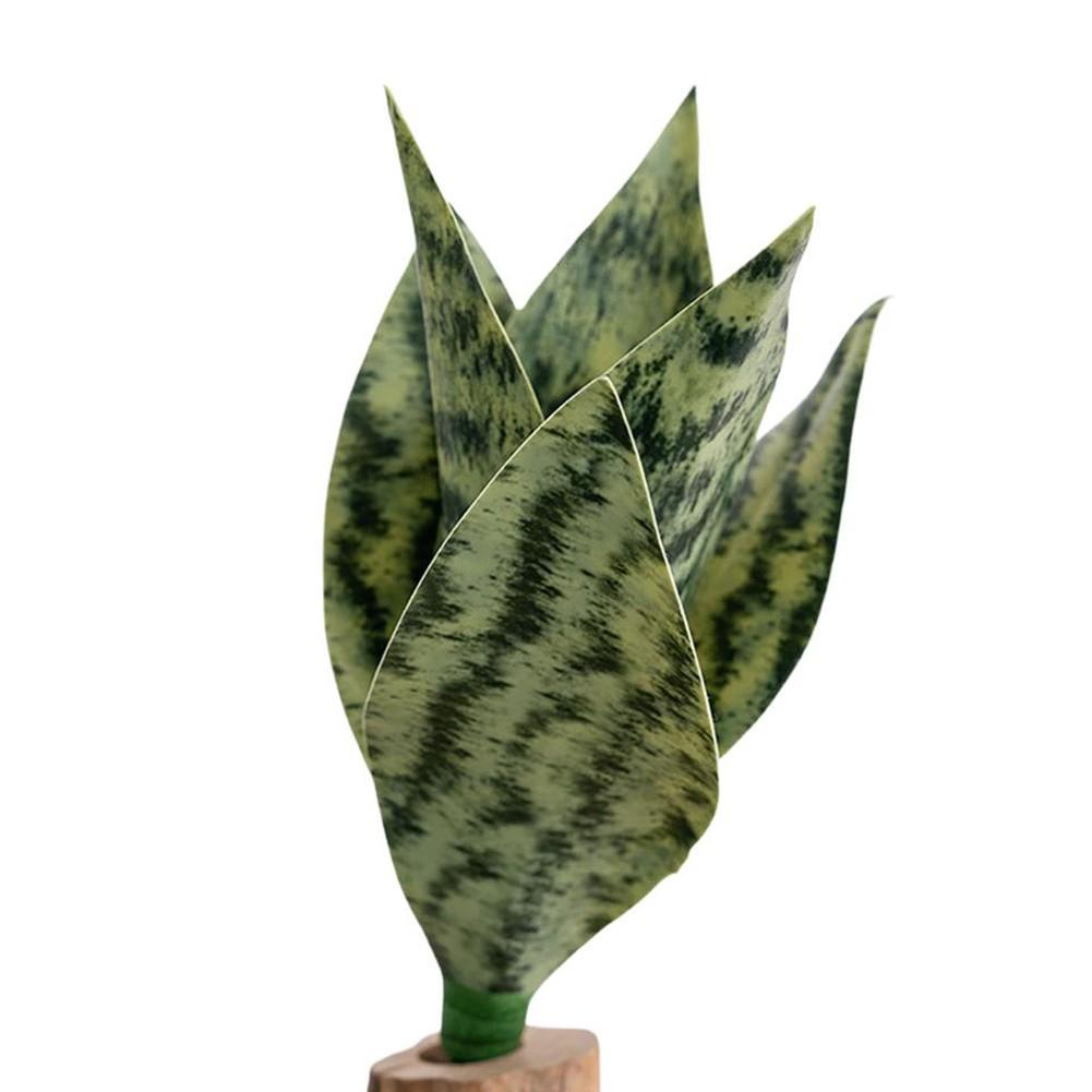 

25cm Height Plant Artificial Snake Plant PVC Simulation Plant Green
