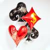 Poker Casino Party Decoration 12inch Latex Balloon Aluminum Foil Dice Balloons Wedding Christmas Casino Party Birthday Supplies