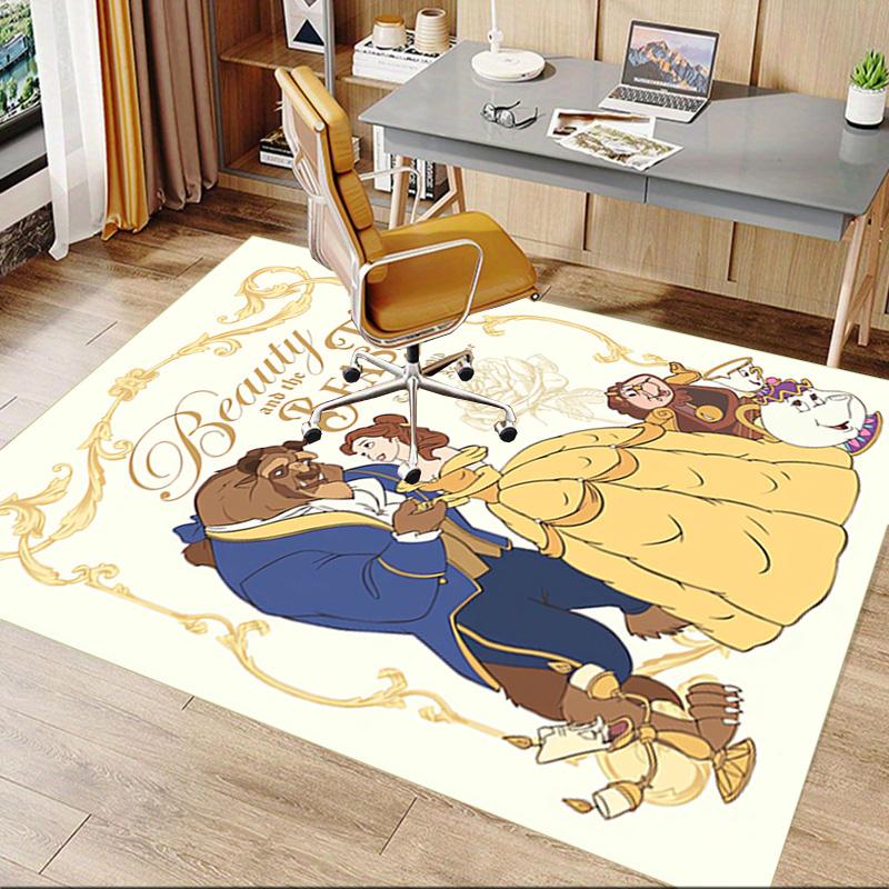 Beauty Beast Romance Carpet For Playroom Bedroom Living Room Sofa Home Decorkids Game Area Rug Nonslip Floor Mat