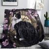 Beautiful Calico Cat,pattern Flannel Blanket, High quality Comfortable for All Seasons, Home Decor, Warmth and Comfort, Perfect for Gifts.