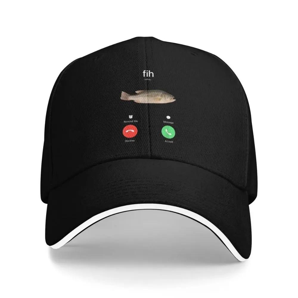 Fih Calling Remind Me Message Decline Accept Phone Call Fish Funny FishUnisex Baseball Caps Fashion Unisex Women Hats