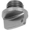 M20 x 2.5 Universal Motorcycle Engine Oil Filler Cap Screw Cover Plug Gray with O-ring Valve Oil Cap Transmission Tank Cover