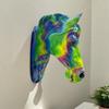 American Simulated Three-dimensional Horse Head Ornament Wall Hanging Decoration Living Room Entrance TV Background Wall Animal Crafts