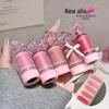 SHAQINUO Korean-Style Silky Liquid Blush & Eyeshadow for a Natural, Low-Saturation Complexion.