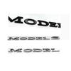 Kpjgs1 Chrome Black Trunk Letters SPACEX Emblems Front Rear T Shape Badges for TESLA SPACE X