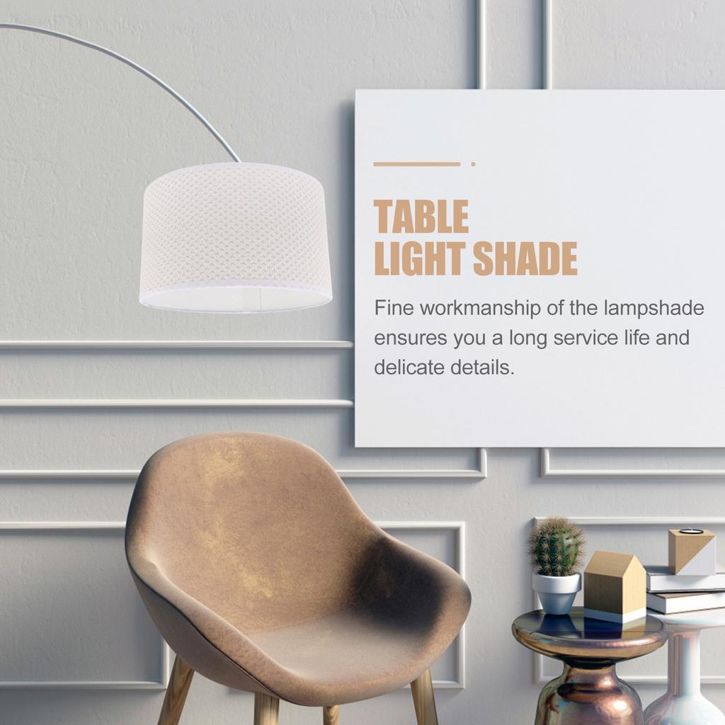 Hexagon Woven Lamp Shade Rustic Style Soft Light Protector Decorative Lampshade for Table Floor Desk Lamp Cover Replacement