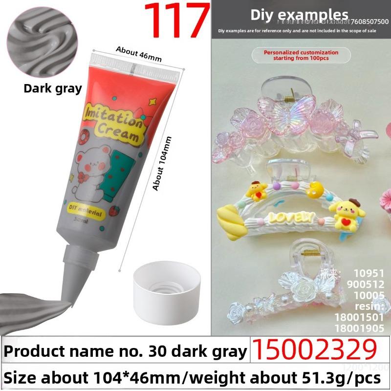 50g Eco-friendly and Easy-to-squeeze Simulated Cream Glue, Handcrafted Cream Glue Oil Glue