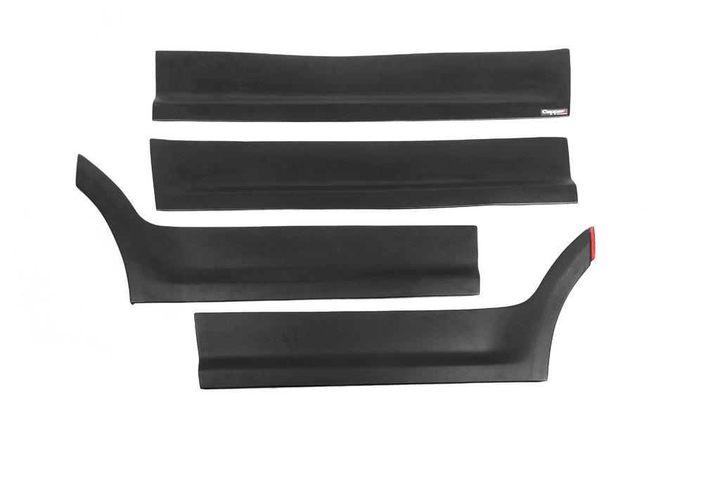Set of Moldings and Arch Extensions 1 Door, Short Base for Volkswagen Caddy 2010-2015