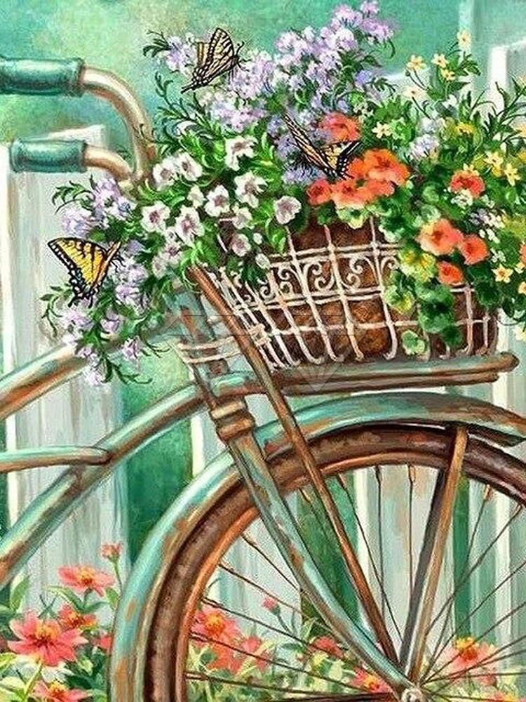 

Набор для алмазной вышивки 5D Мультяжный пейзаж цветок подсолнух роза Полная круглая алмазная мозаика Алмазная вышивка Вышивка крестом Full Round 20x25CM