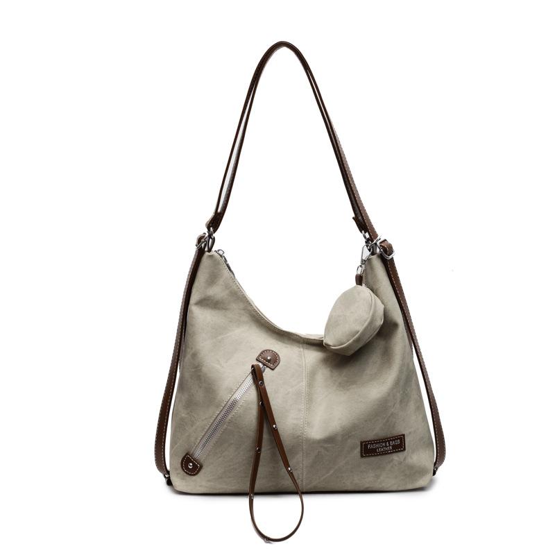 Niche women's bags new spring and summer fashion tote bags splicing commuter messenger bags large-capacity shoulder bags