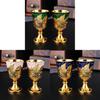 Vintage Metal Water Cup Set With Geometric Design For Home Decor And Giftgiving