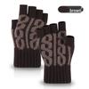 Winter Alpaca Wool Fingerless Gloves for Men, Women, Students - Ideal for Cycling and Writing