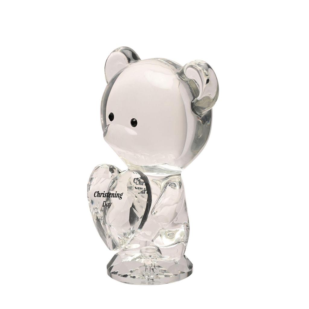 Crystocraft Crystal Bear - Christening Day