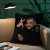 Hot Cool Singer D-Drake Pillow Case Custom Printed Brushed Fleece Pillow, Baby Skin-Touch, Eco-Friendly Dye-Sublimation Cushion