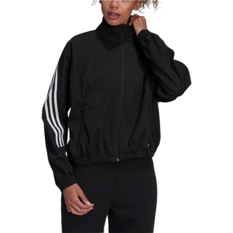 Adidas Jackets Women's Black Stand Collar Moderate Other GU9684