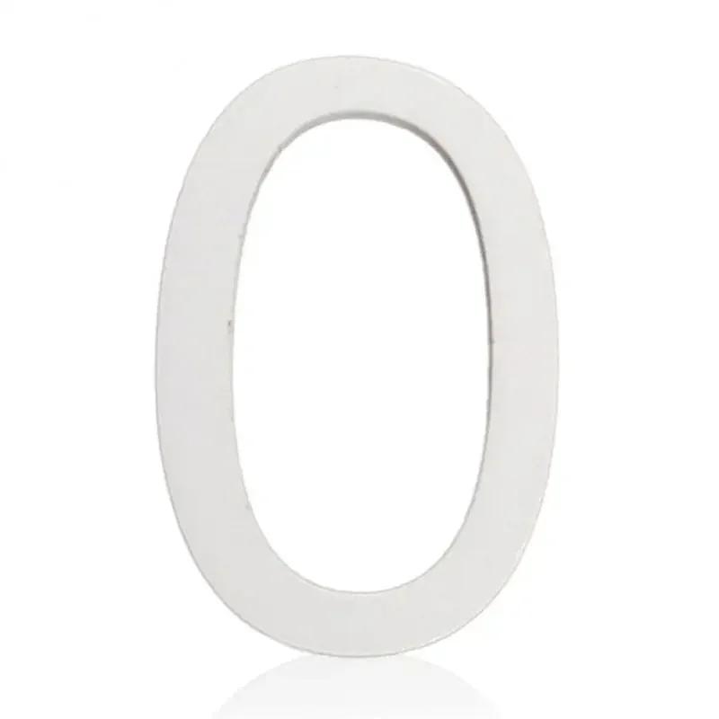 ZEXEF 3D Digits House Number Sticker Self Adhesive Door Plate Metal Sign Address Apartment Door Number Outdoor House Number