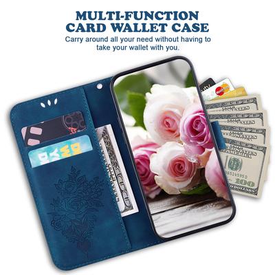 For Xiaomi Redmi K70E 5G/Poco X6 Pro 5G Leather Case Flower Pattern Wallet Style Phone Protector