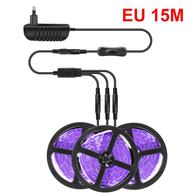 UV LED Strip Light DC12V 2835 SMD Ultraviolet LED Ribbon Flexible Tape Lamp For Living Room DJ Fluorescence Glow Party Lighting