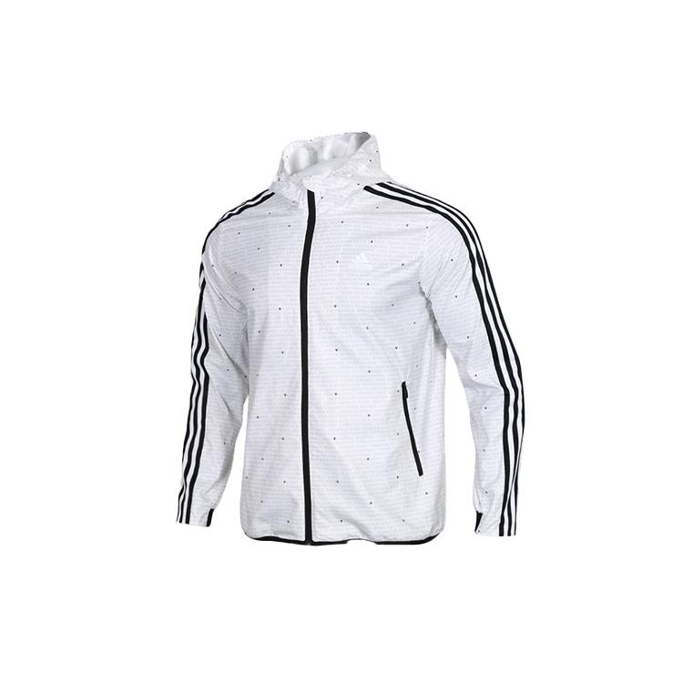 adidas Wb Aop 3s Woven Casual Sports Hooded Jacket White Men s DW4622 XL