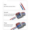 10pc SPL-42 2 In 4 Out Mini Quick Fast Wire Connector Universal Wiring Cable Connector Push-in Conductor Terminal Block LED Lamp