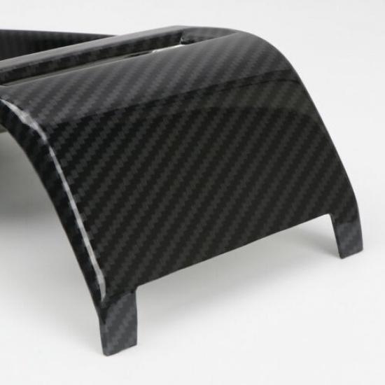Carbon Fiber Inner Armrest Box Decoration Cover Trim for Toyota Tundra 2014-