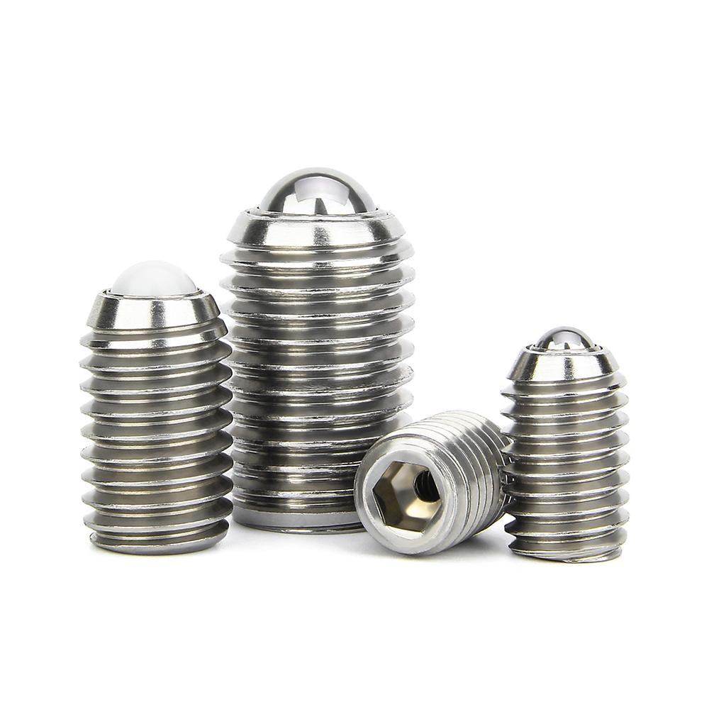 M6 M8 M10 M12 M16 Thread Stainless Steel/POM Ball Roller Bearing Hex Socket Spring Ball Plunger Grub Point Set Screw Bolt For Conveyor